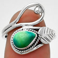 Natural Turquoise Magnesite Ring size-8 R-1464 SDR183545-0